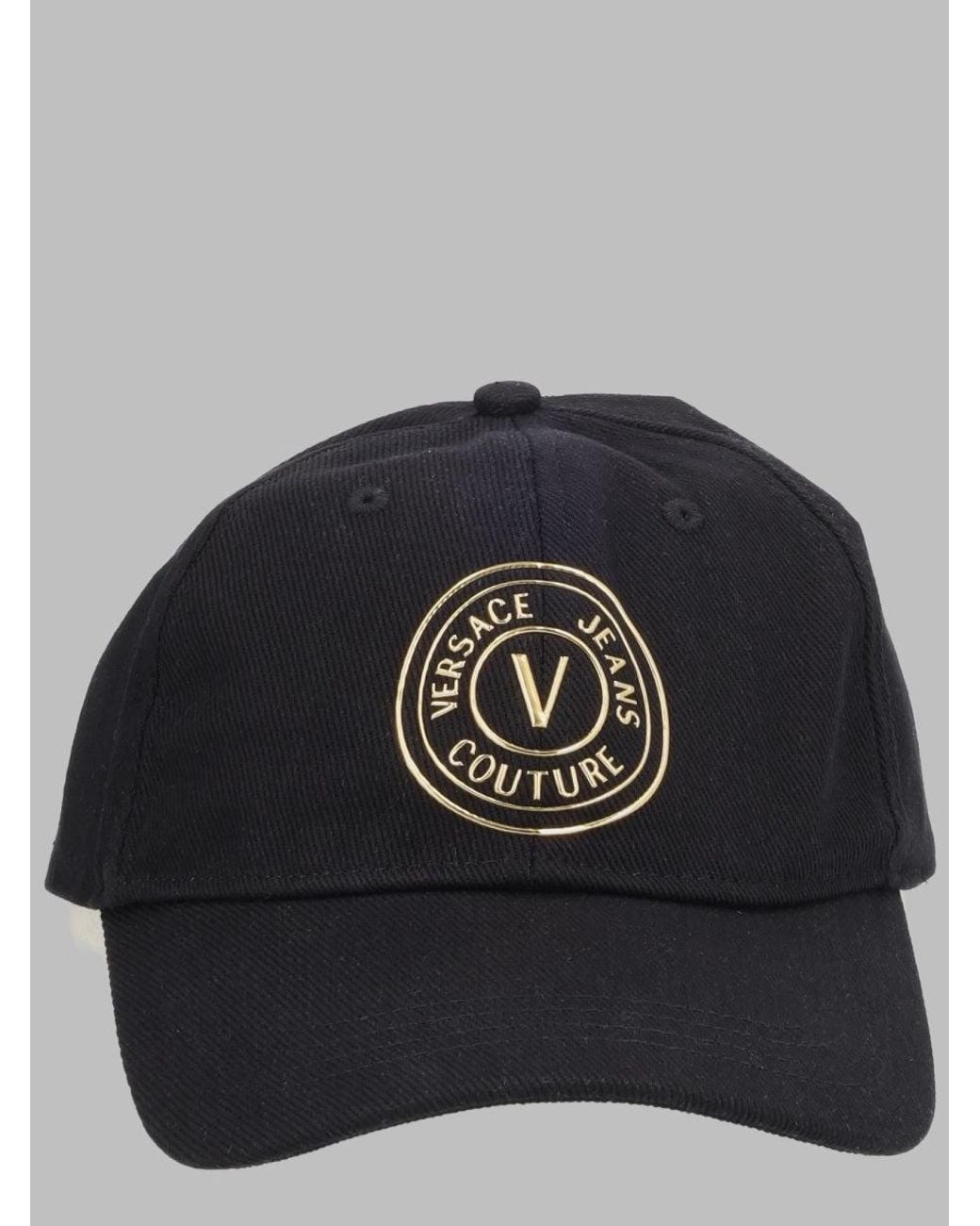 Versace Jeans Couture Black 100% Cotton Hat