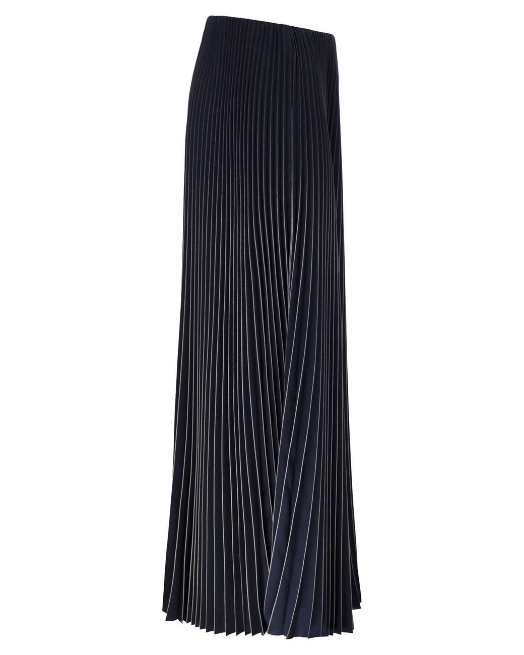 Fabiana Filippi Blue Long Pleated Skirt
