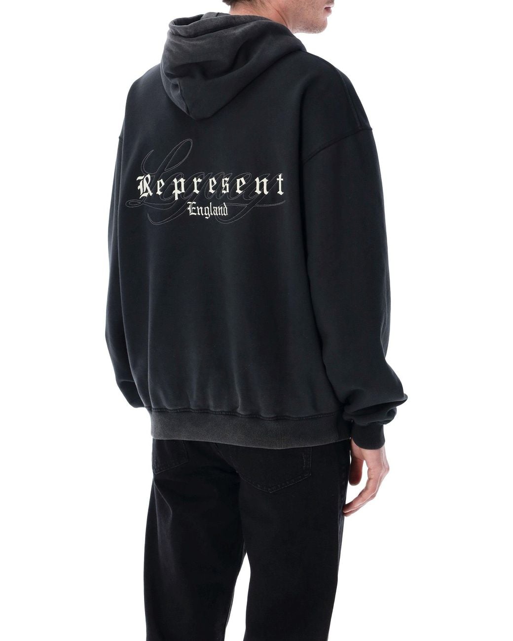 Represent Blue England Legacy Oversized Cotton Hoodie