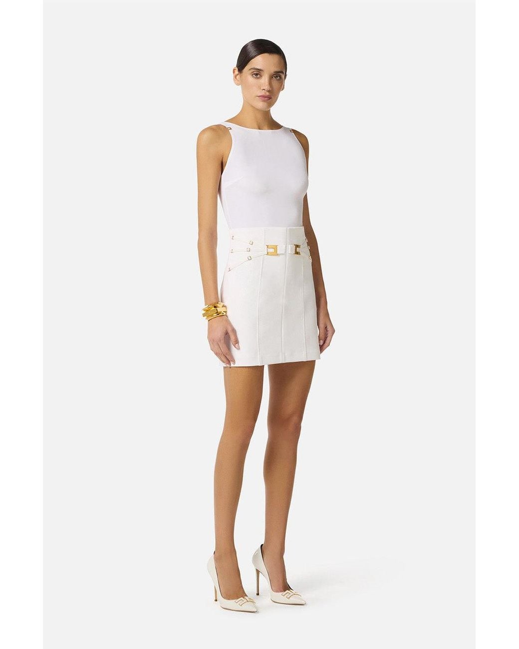 Elisabetta Franchi White Elisabetta Franchi Ivory