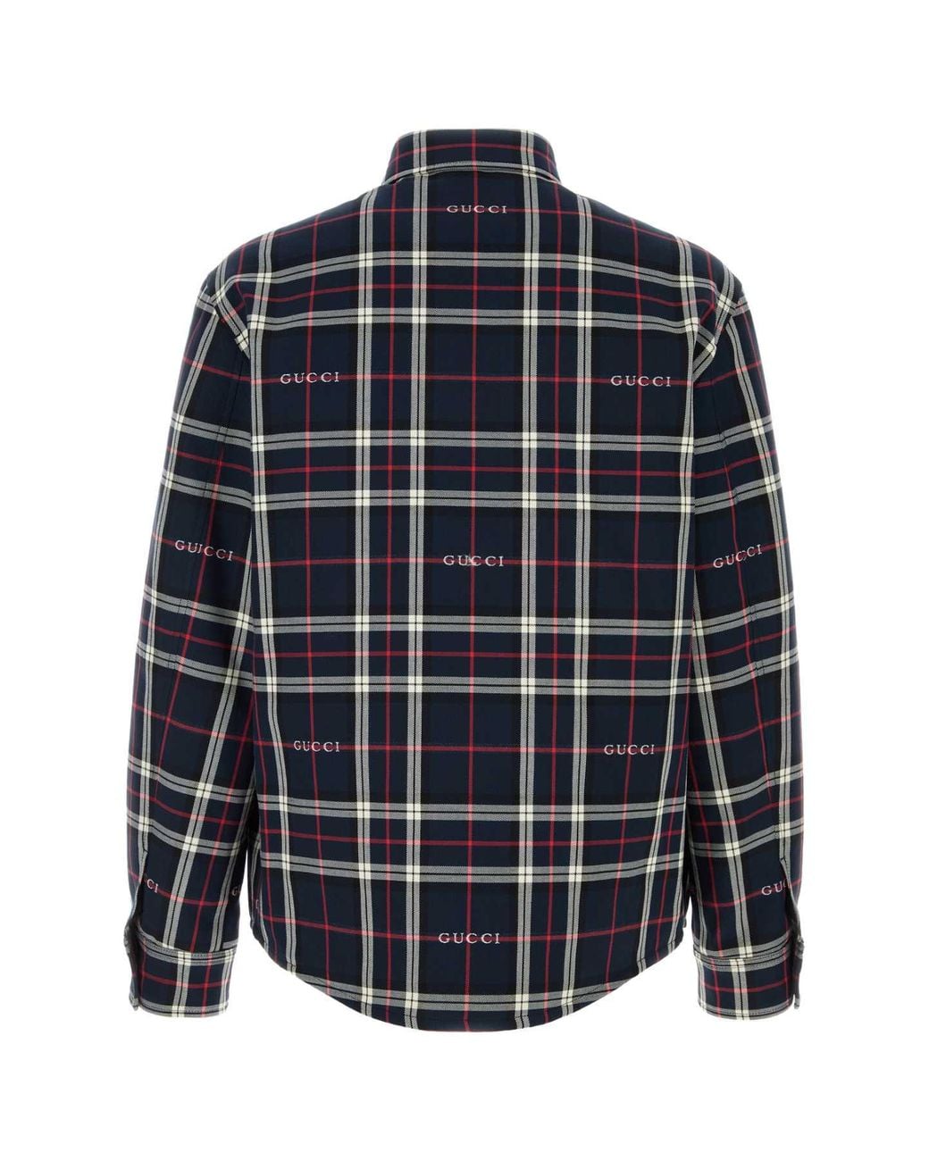 Gucci Blue Check Shirt for men