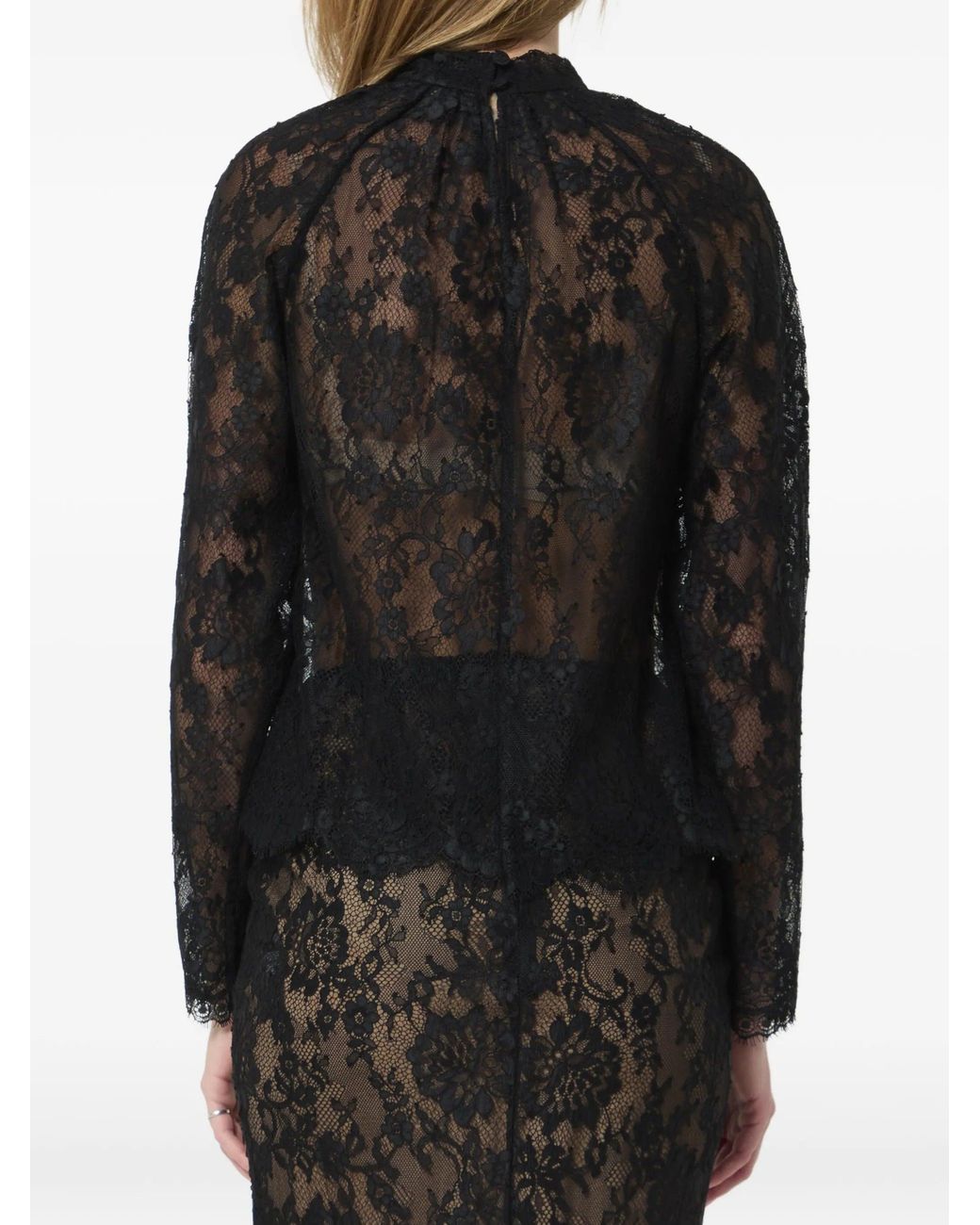 Self-Portrait Black Lace Blouse