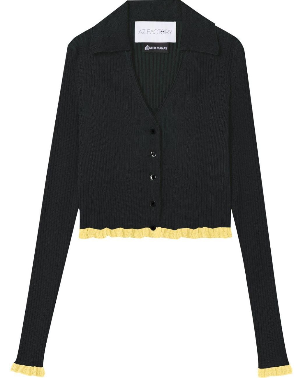 Az Factory By Ester Manas Black Cropped Top