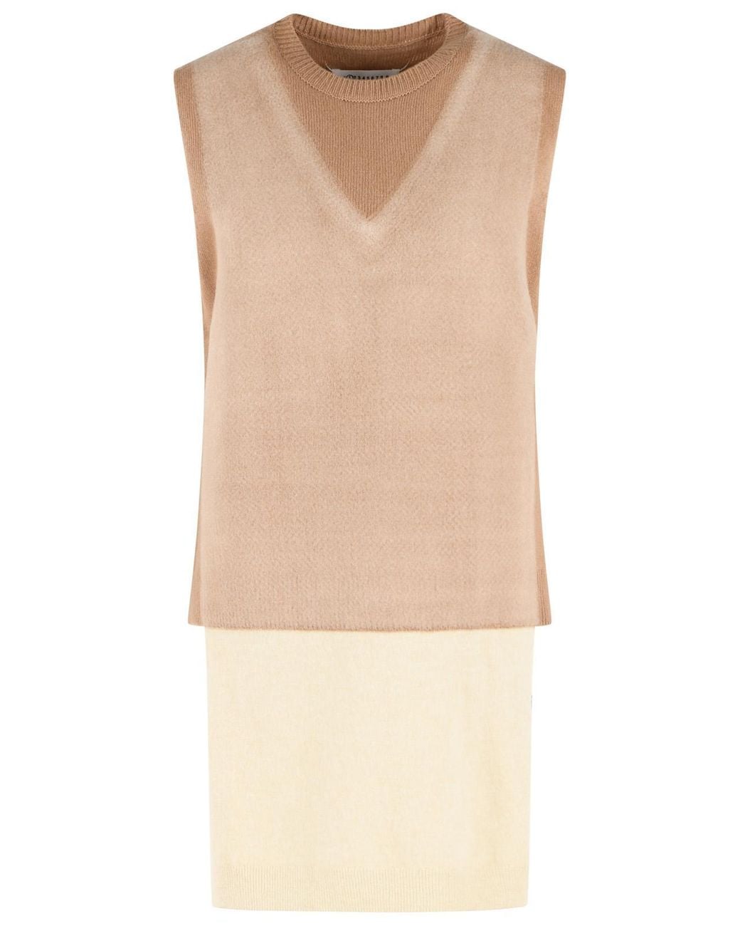 Maison Margiela Natural Virgin Wool Vest