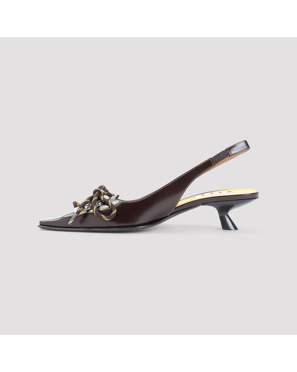 Marni Brown Pump Shoes