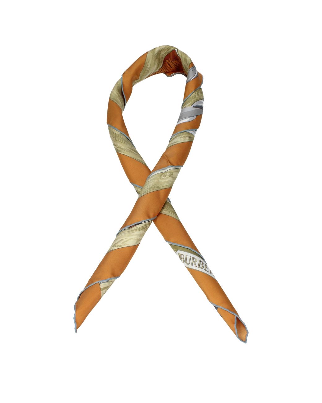 Burberry Metallic Foulard Silk And