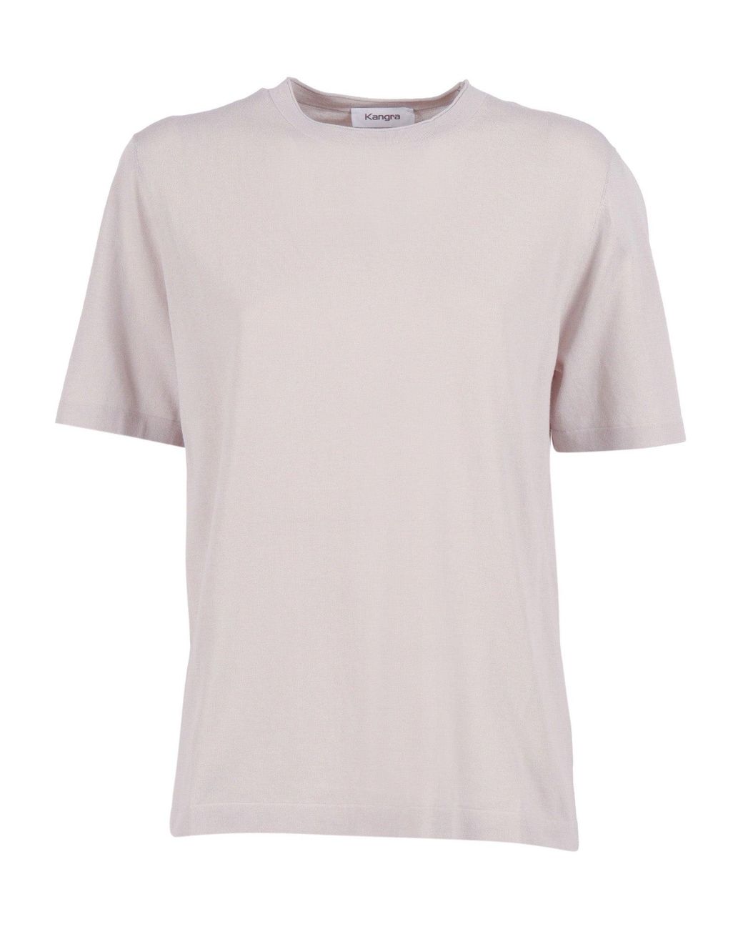 Kangra Cashmere Pink Girocollo M Manica Rasato Calato