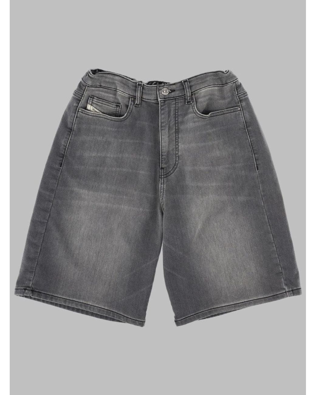 DIESEL Gray Short Calzoncini