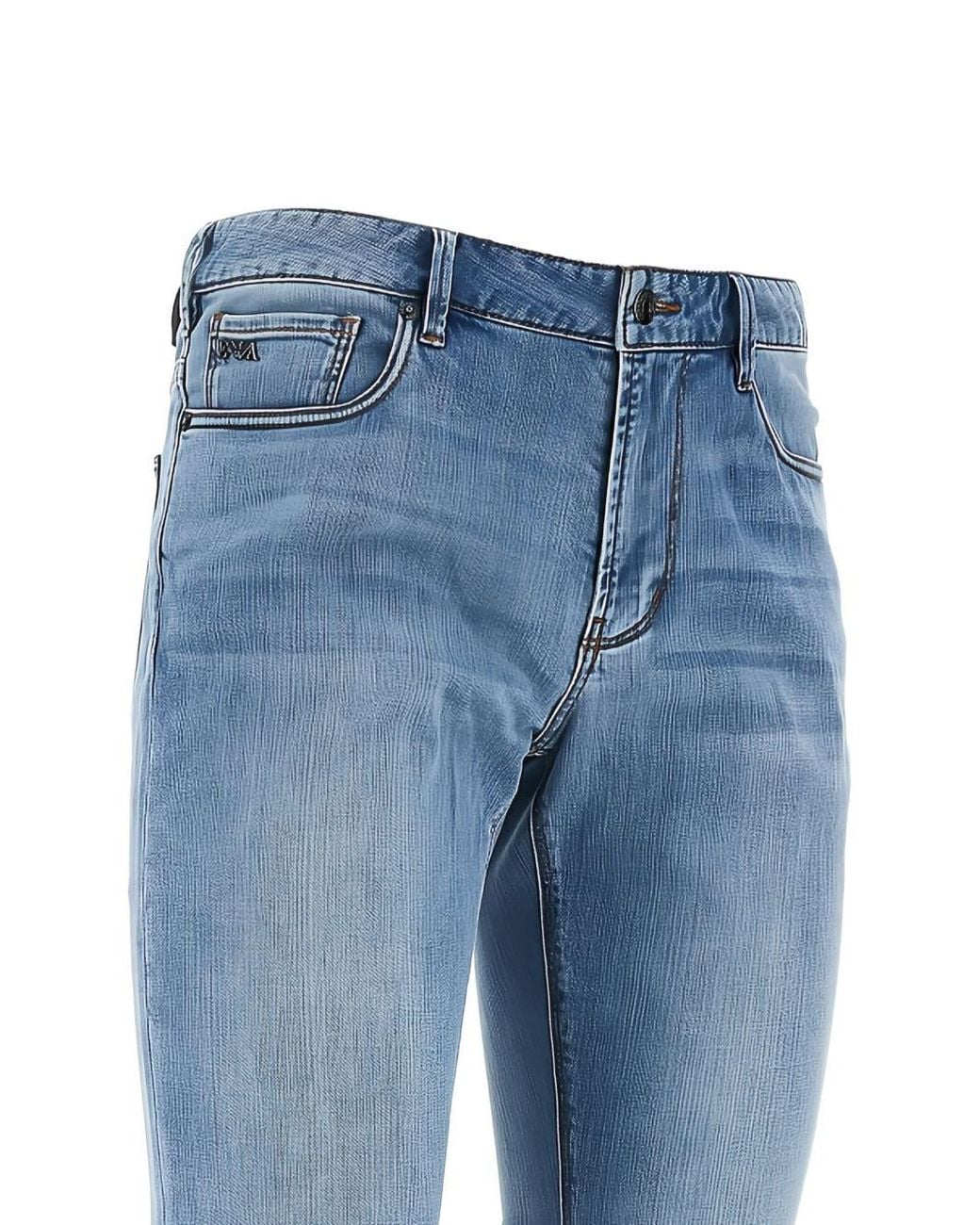 Emporio Armani Blue Slim Denim Jeans