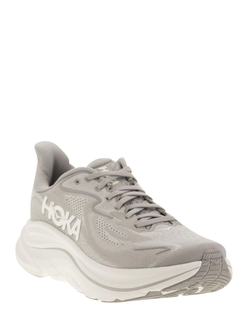 Hoka One One White Clifton 10 for men