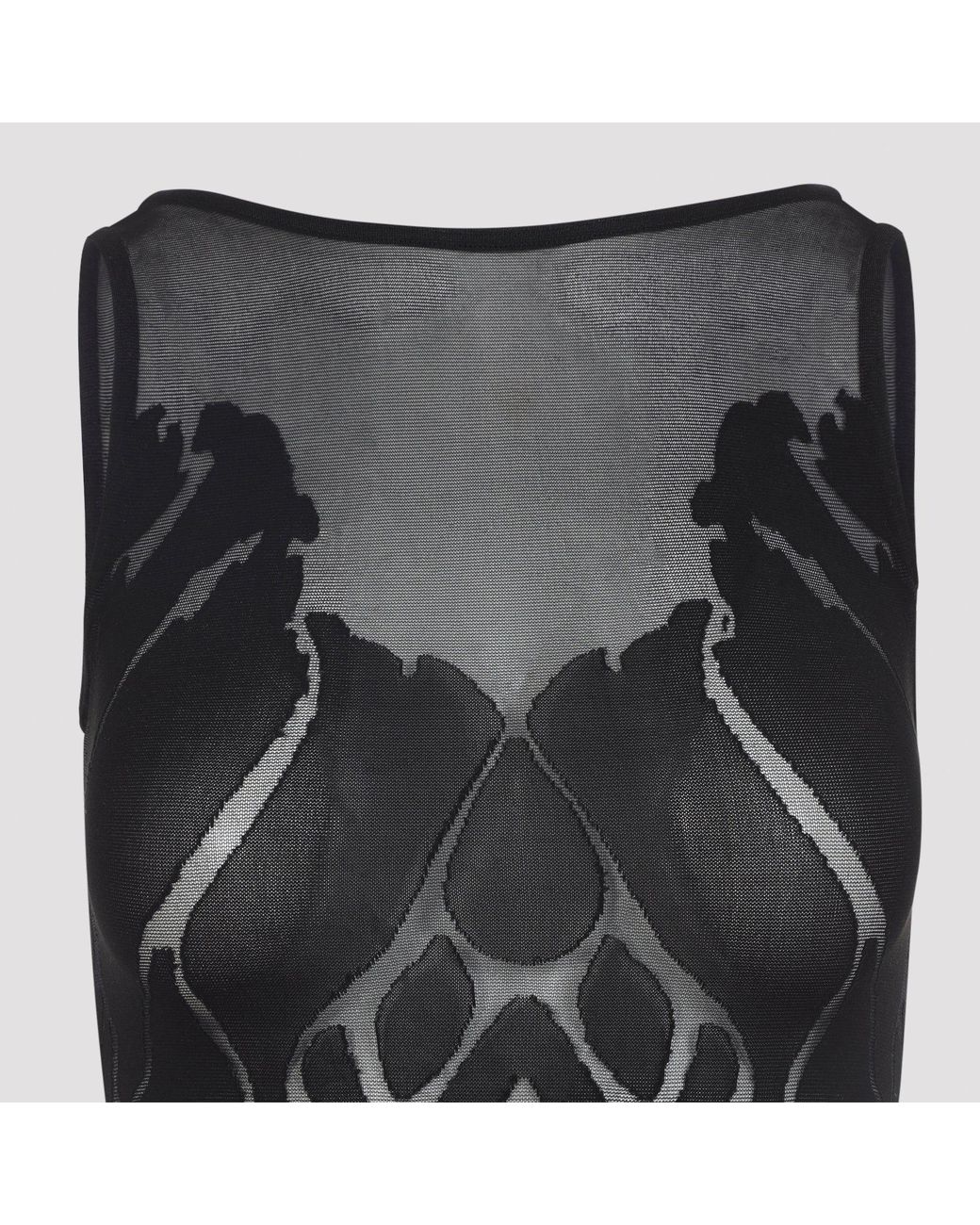 Wolford Gray Elegant Sleeveless Bodysuit