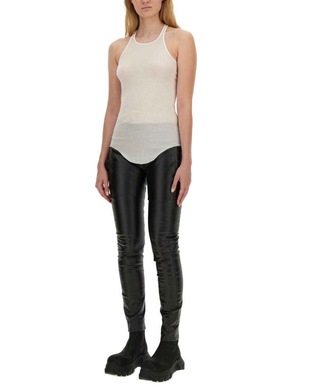 Rick Owens Black Denim Leggings