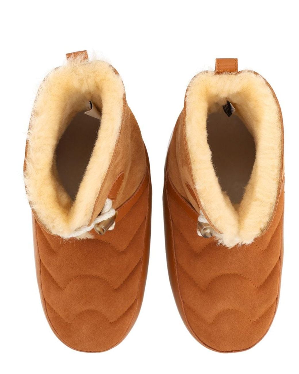 Moon Boot Brown Suede Sheepskin Boots