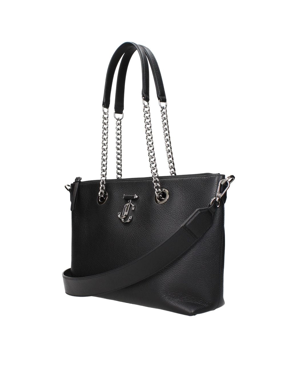 Jimmy Choo Black Shoulder Bags For Leather