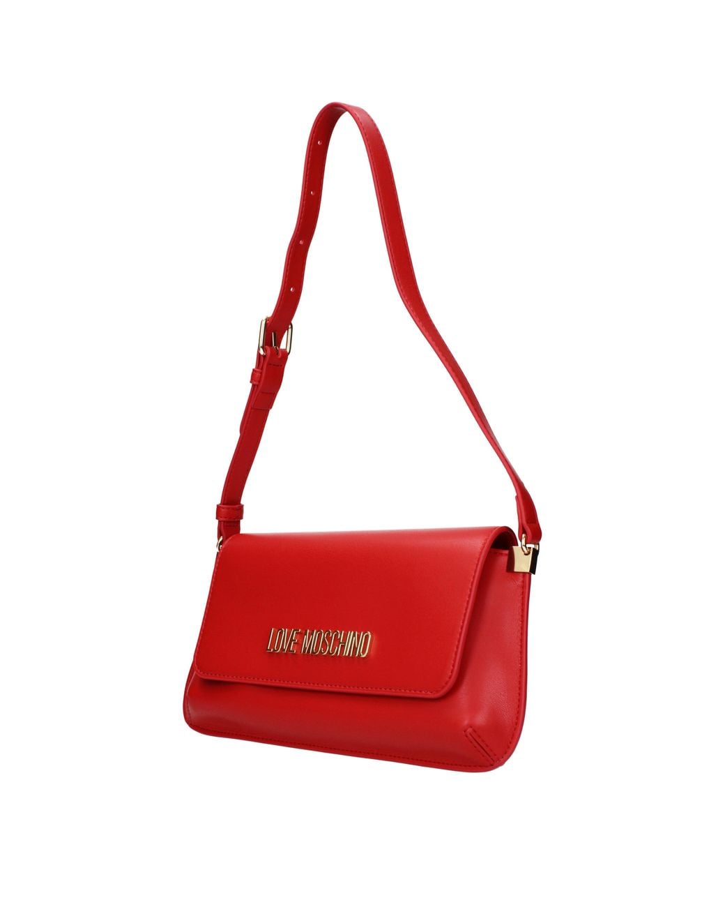 Love Moschino Red Shoulder Bags Polyurethane