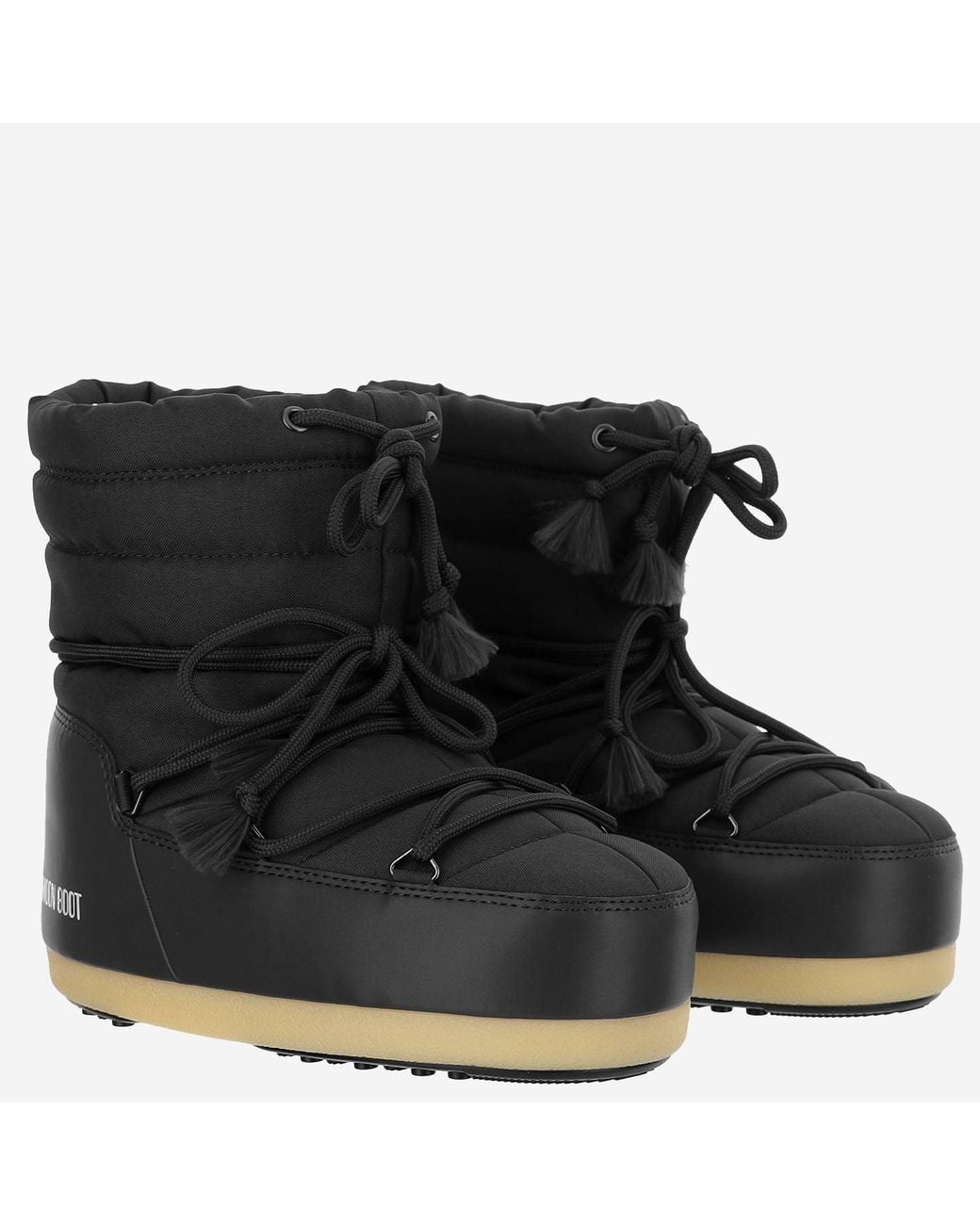 Moon Boot Black Ankle Boots Nylon Polyamide