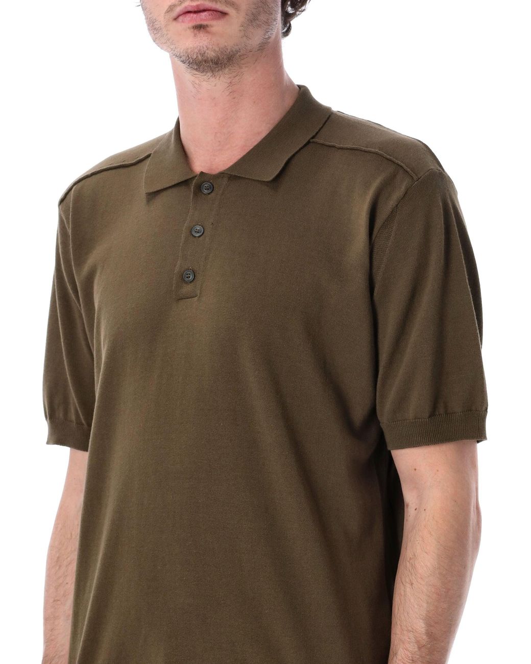 C P Company Brown C.P.Company Cotton Short-Sleeve Polo for men