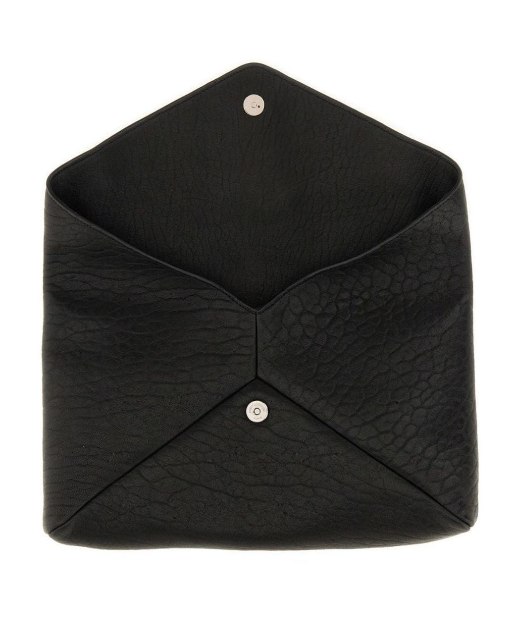 Saint Laurent Black Clutch Cassandre Lamb Bags for men