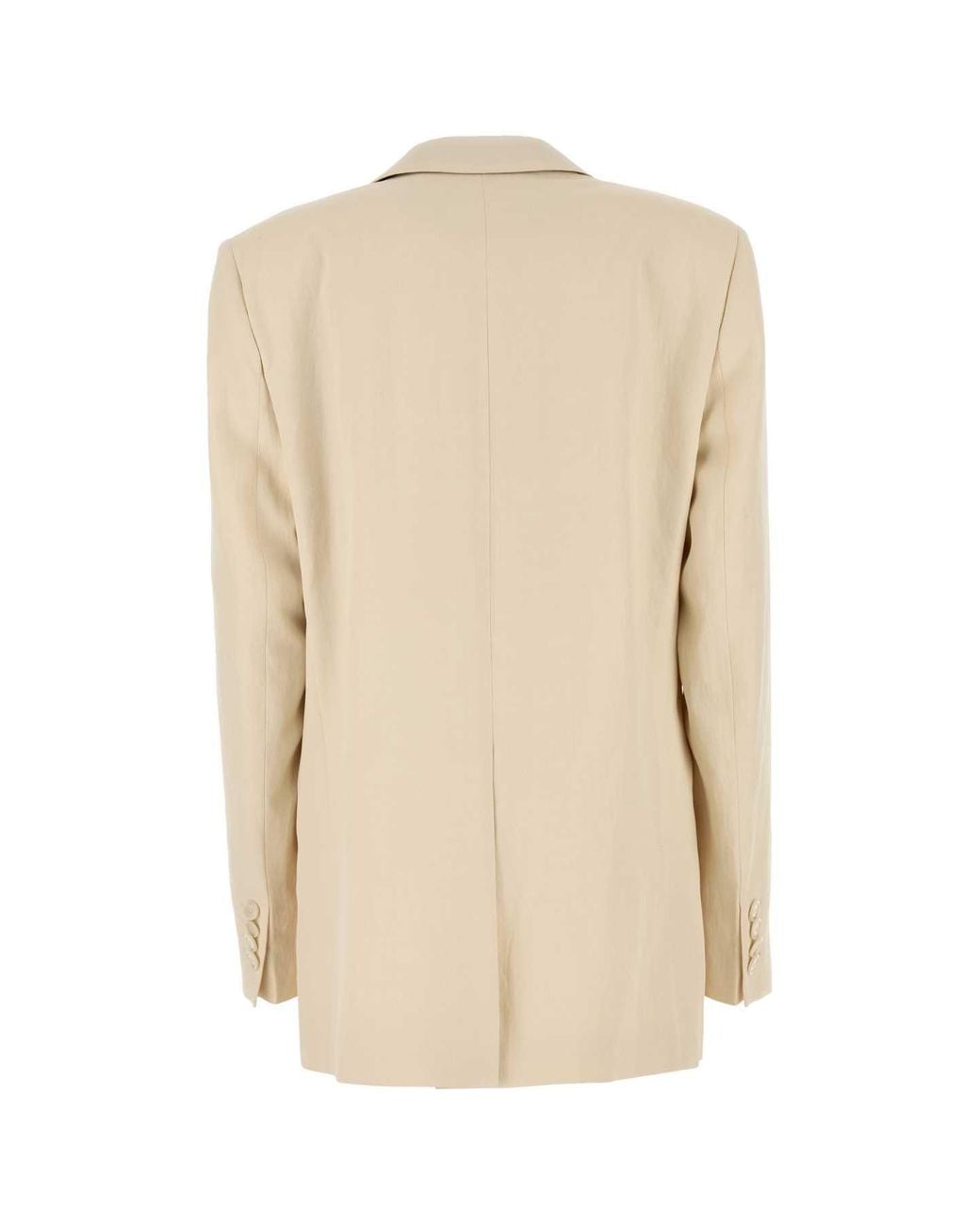 Stella McCartney Natural Ivory Viscose Blend Blazer