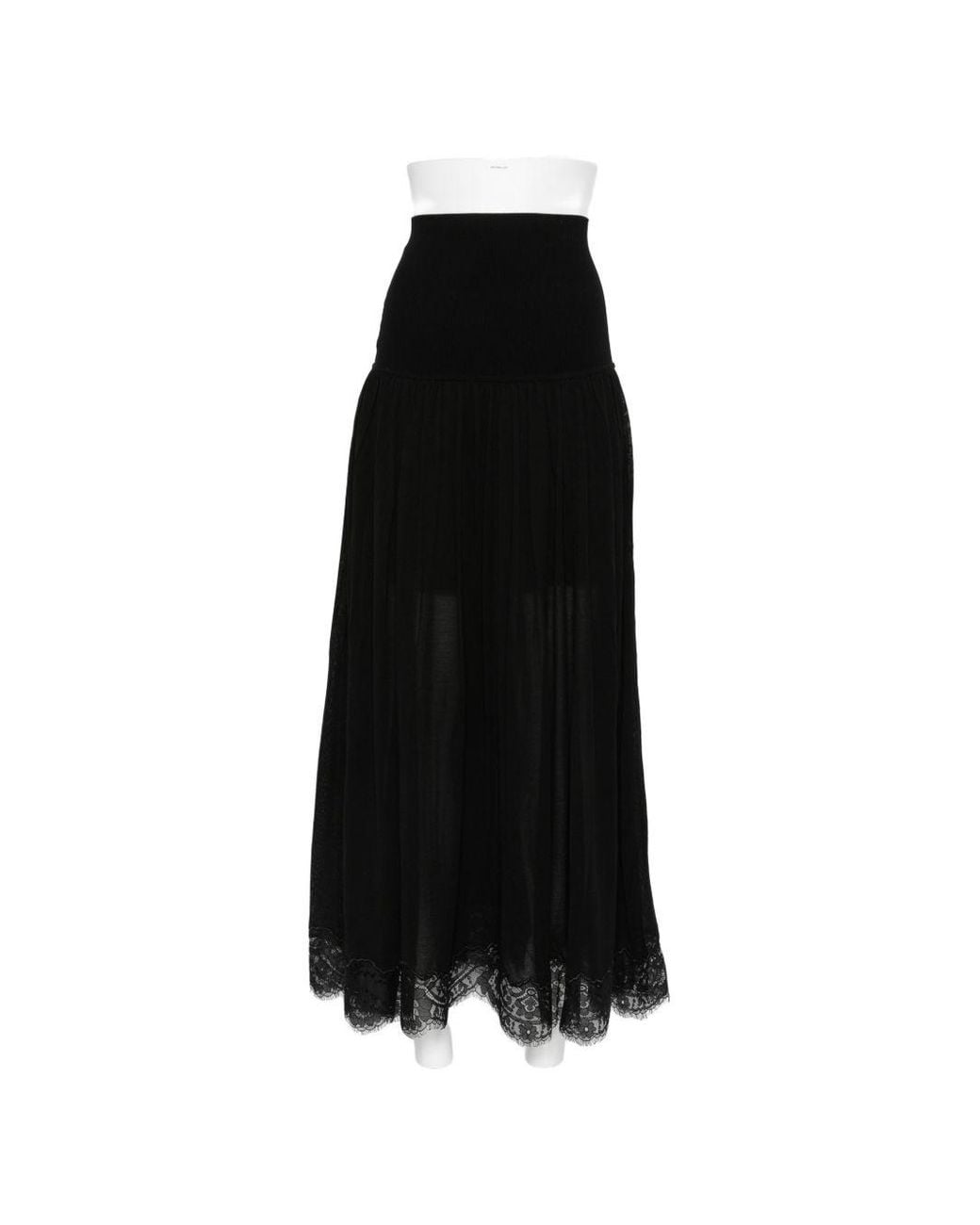 Zimmermann Black Valiant Lace Maxi Skirt