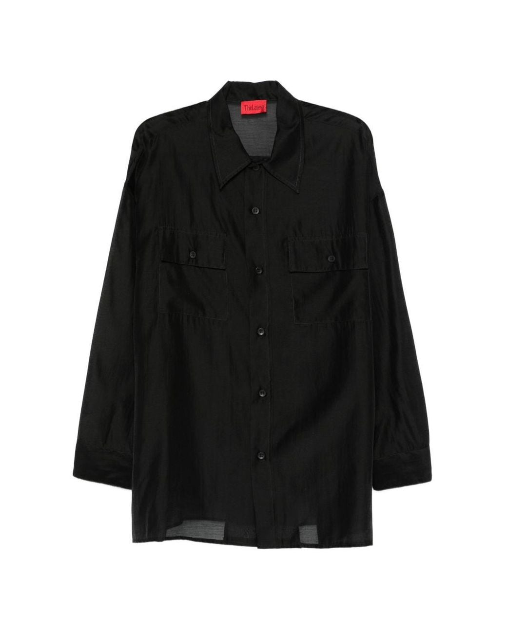 THE LATEST Black Thelatest Long-Sleeve Shirt