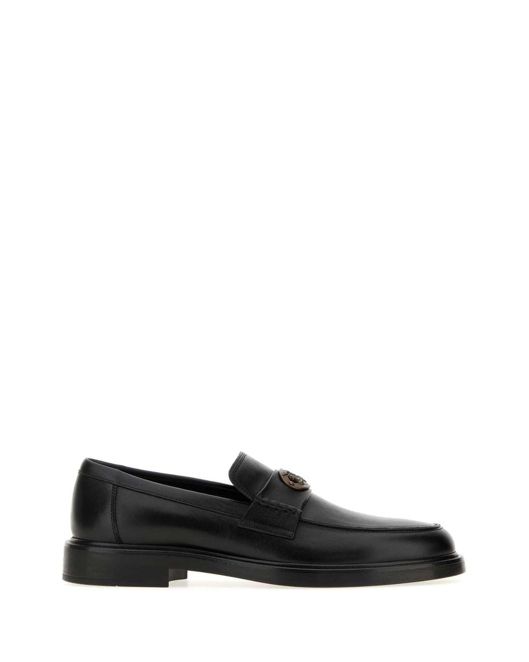 Burberry Black Leather Pembroke Loafers