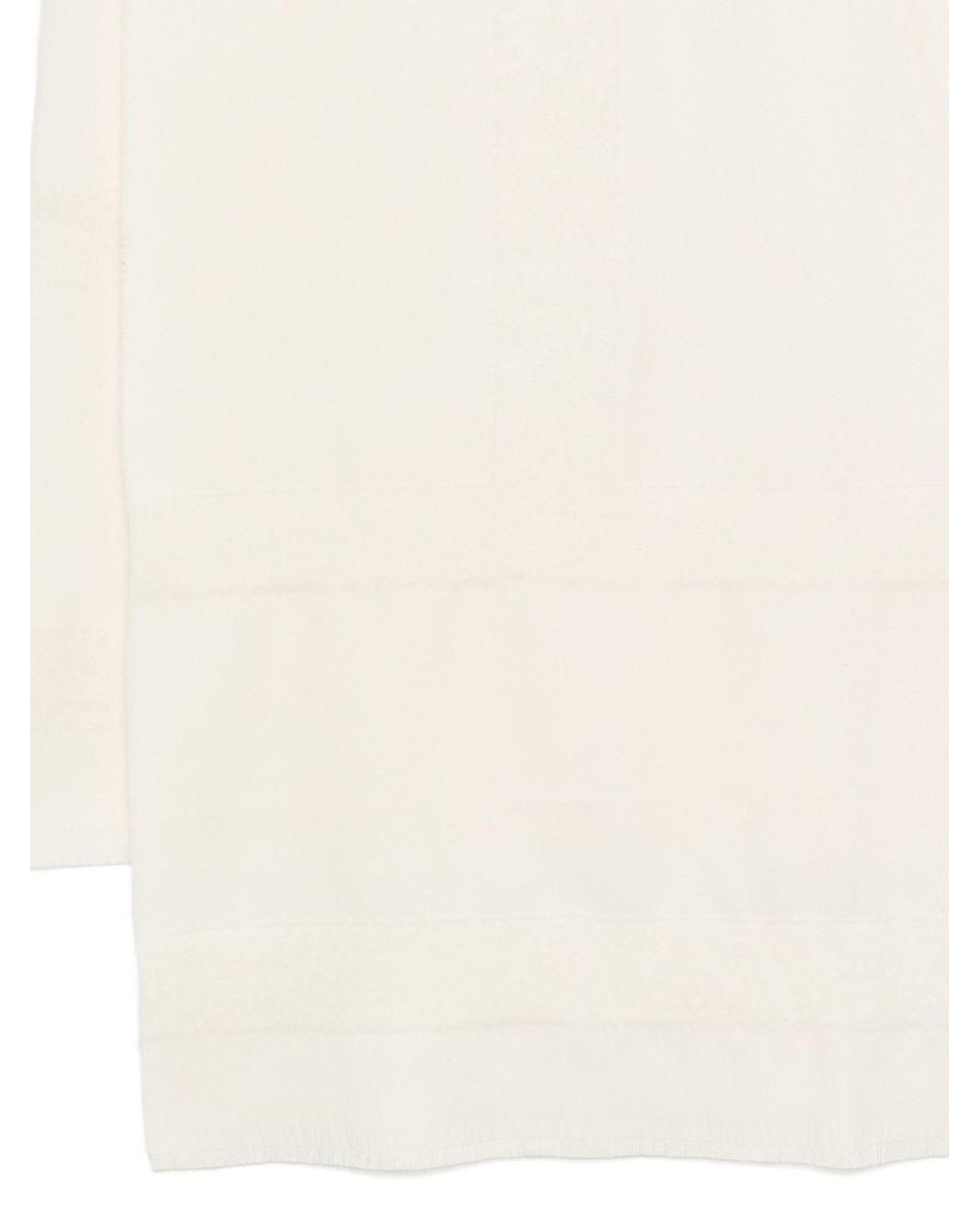 Totême Natural Wool Monogram Scarf