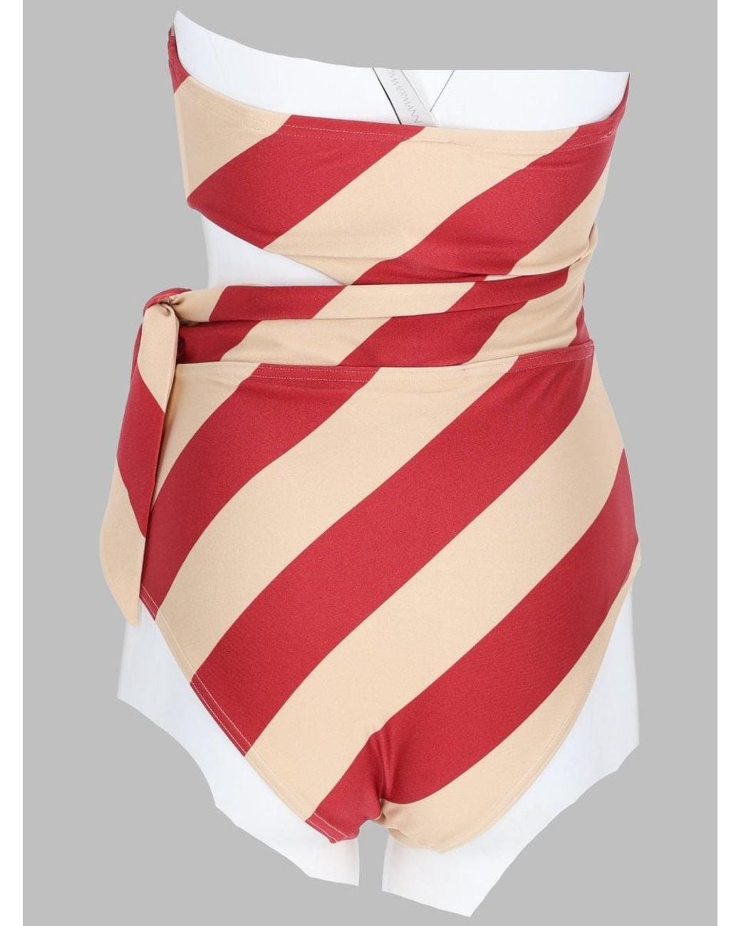 Zimmermann White Roselight Tie Bandeau Swimsuit