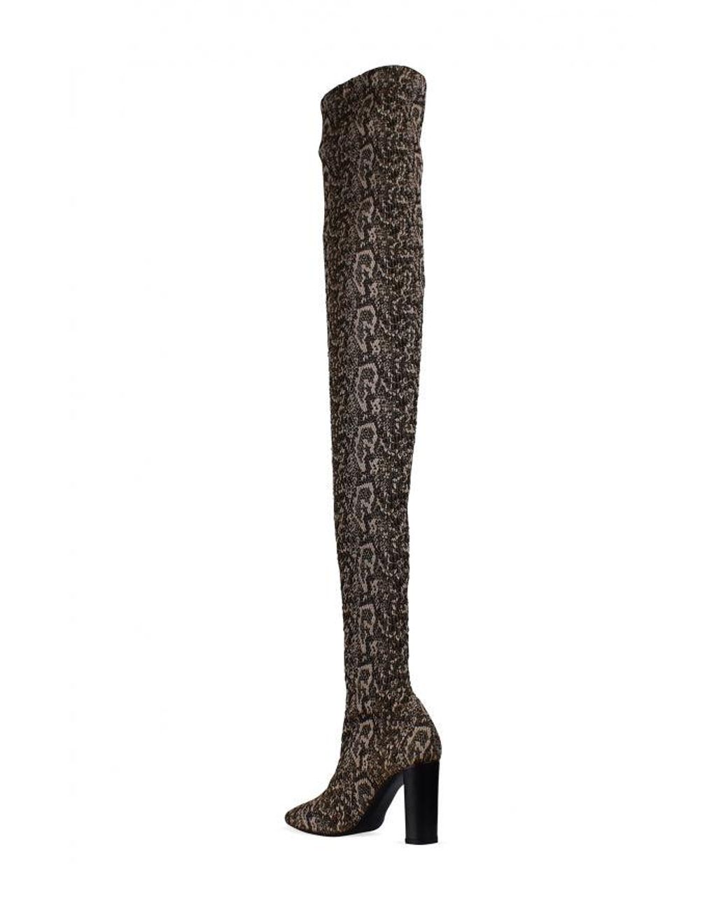 Saint Laurent Black Moon Thigh-High Boots