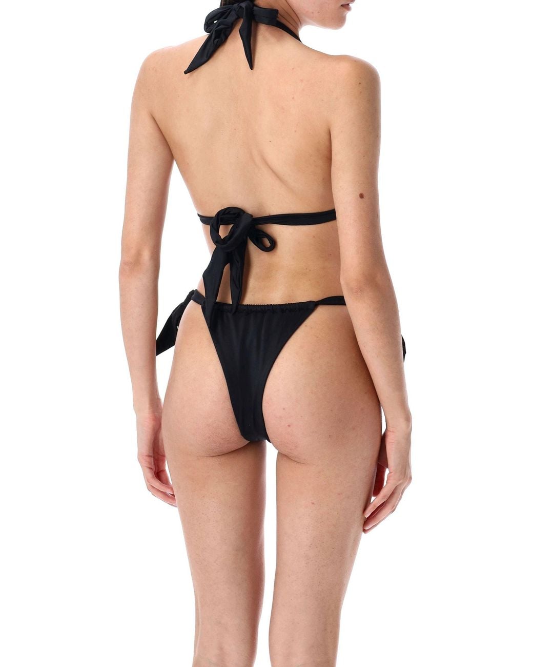 Let's Swim Black Tie Side Bikini Bottom