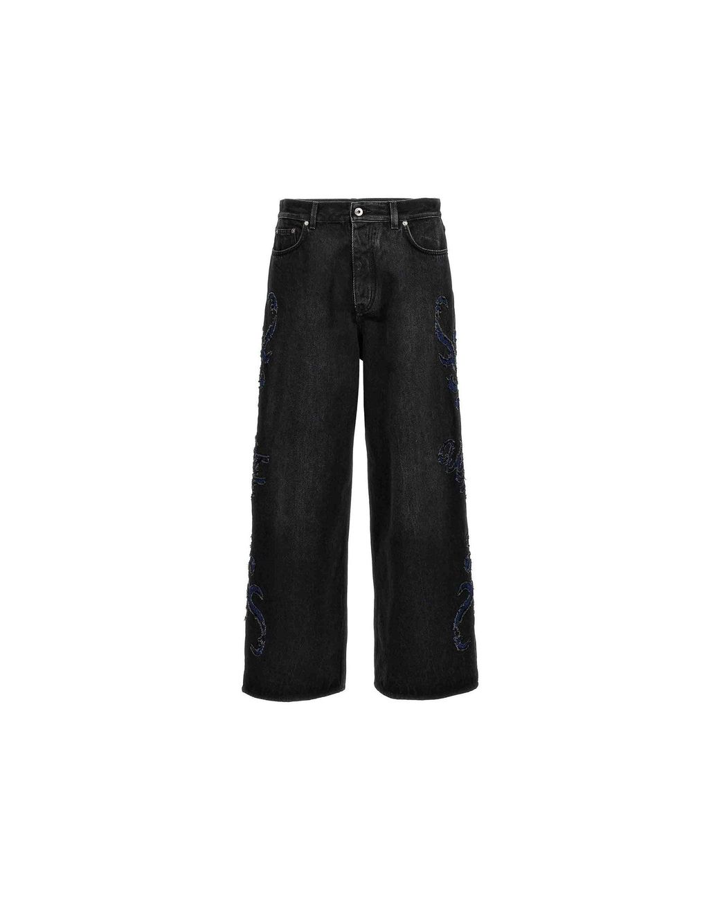 Off-White c/o Virgil Abloh Black Off Denim Flared Jeans for men
