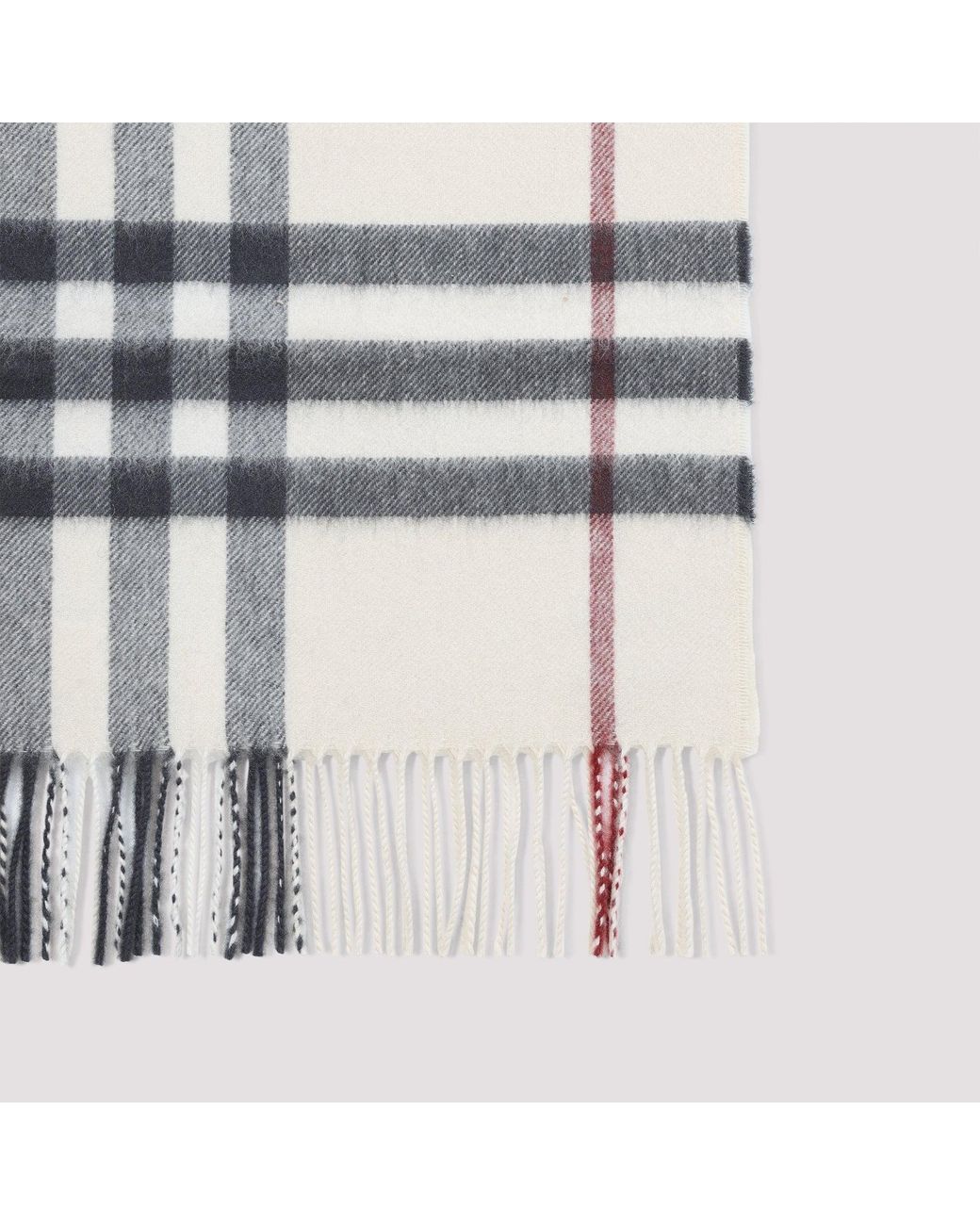 Burberry White Scarf