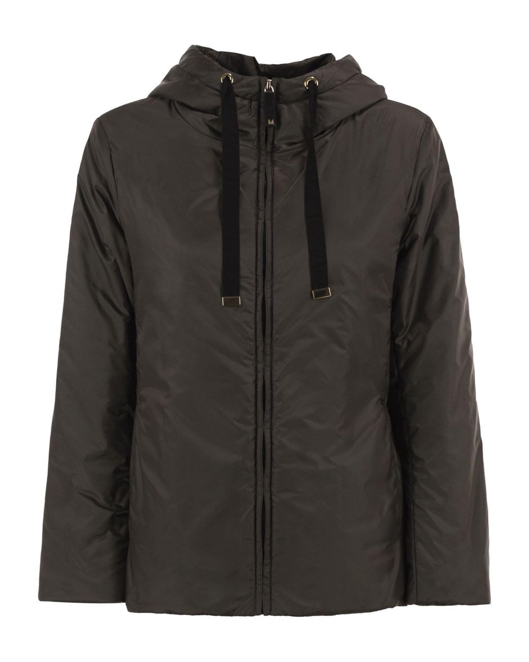 Max Mara Black Greenh Drip Proof Canvas Travel Jacket