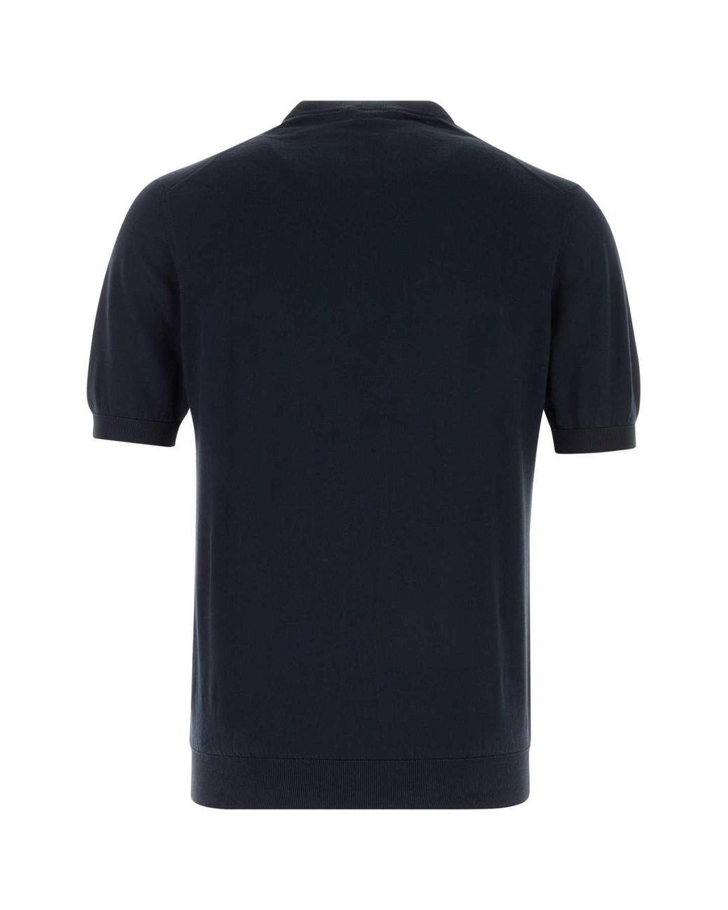 Fedeli Black Cotton Sweater for men