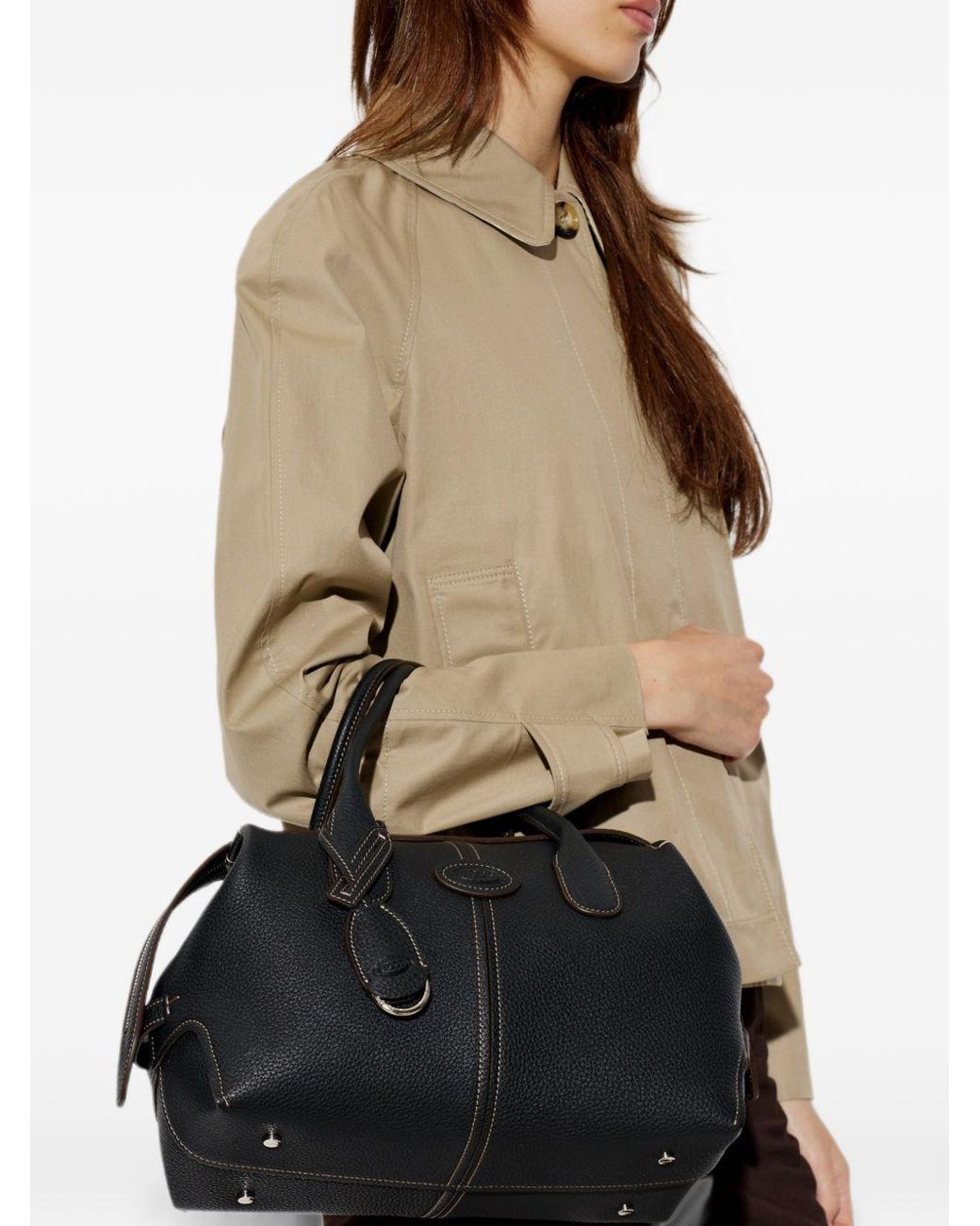 Tod's Black Di Bag Small Leather Handbag