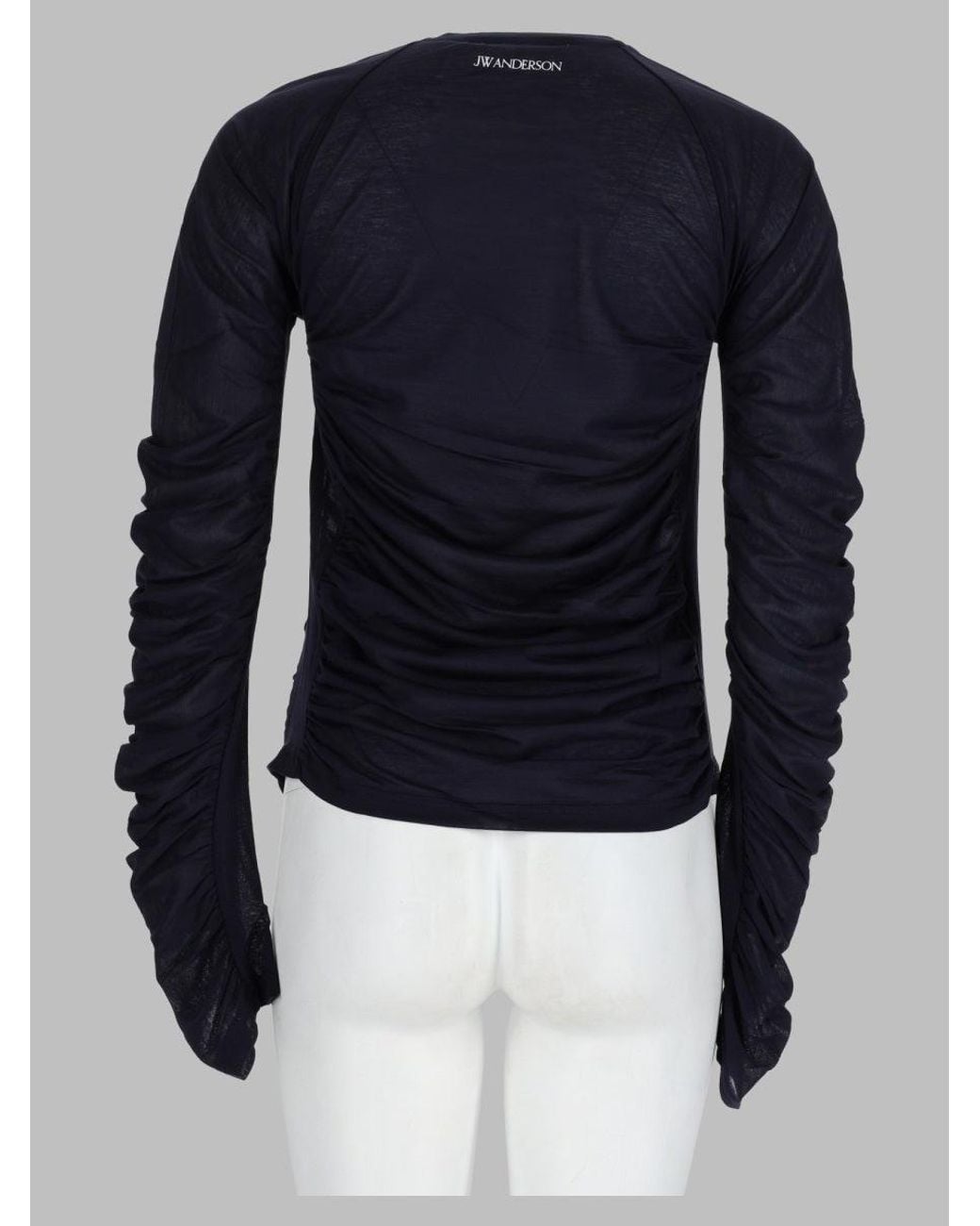 J.W. Anderson Blue Cotton-Polyamide Knit Top