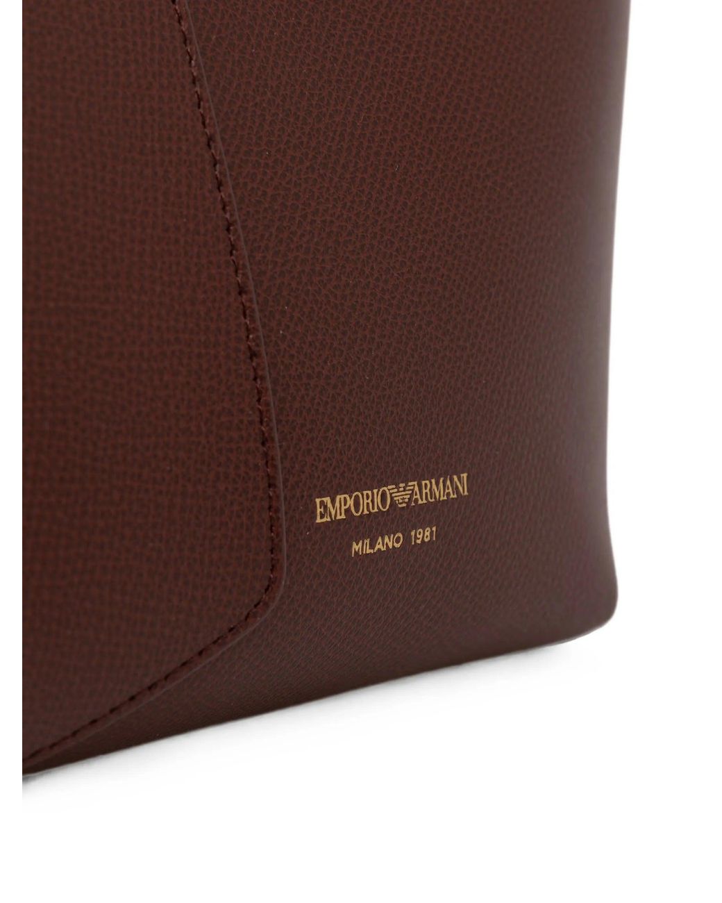 Emporio Armani Brown Shopping Bag
