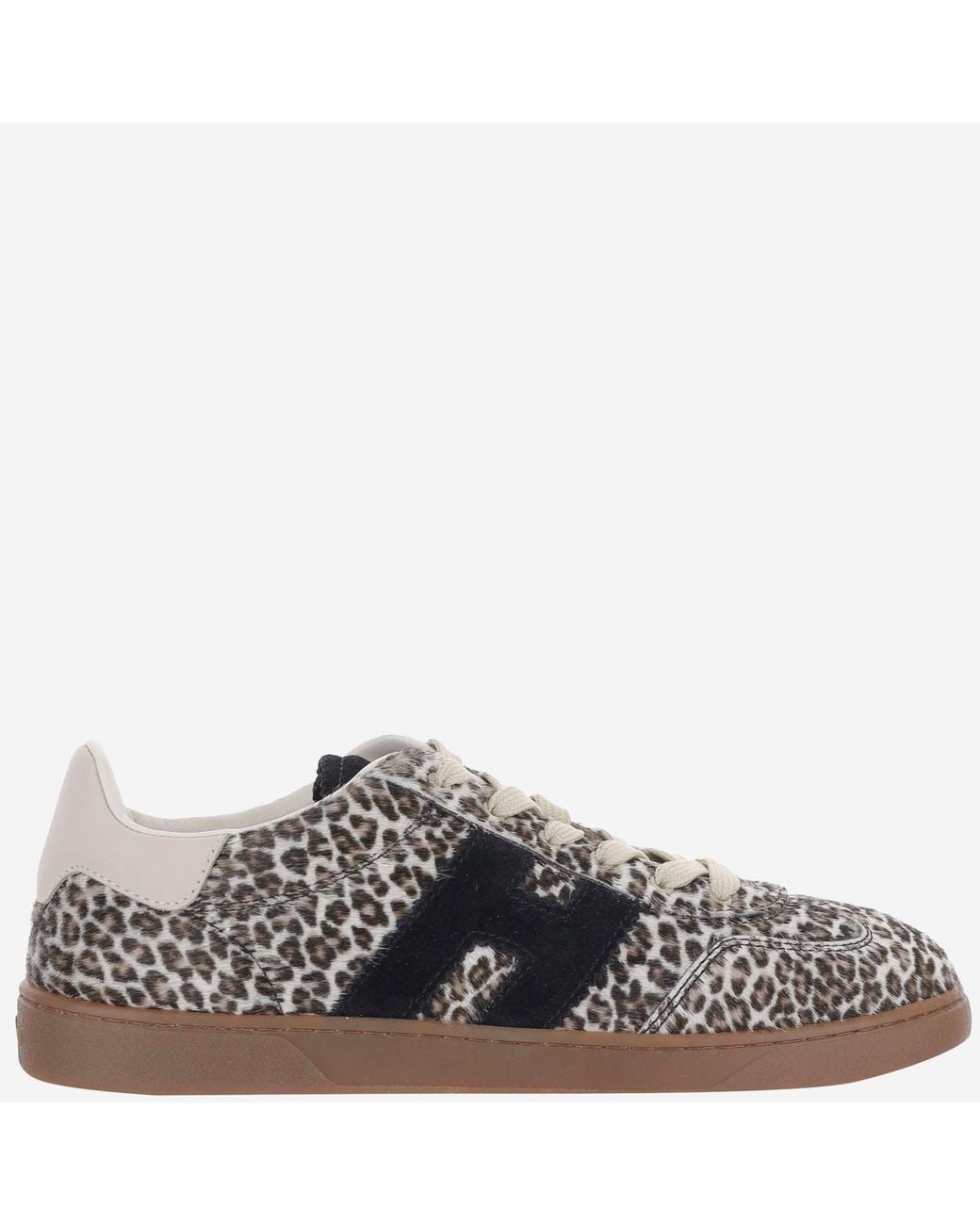 Hogan Gray Cool Ponyskin Sneakers