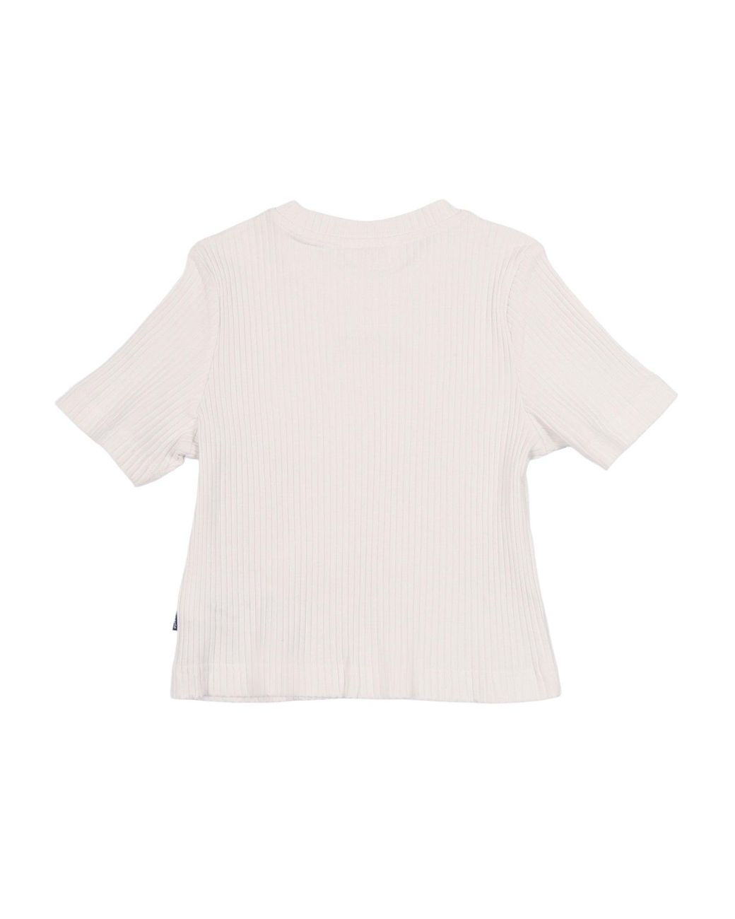 Palm Angels White Logo Rib Baby Tee S/S Girl for men