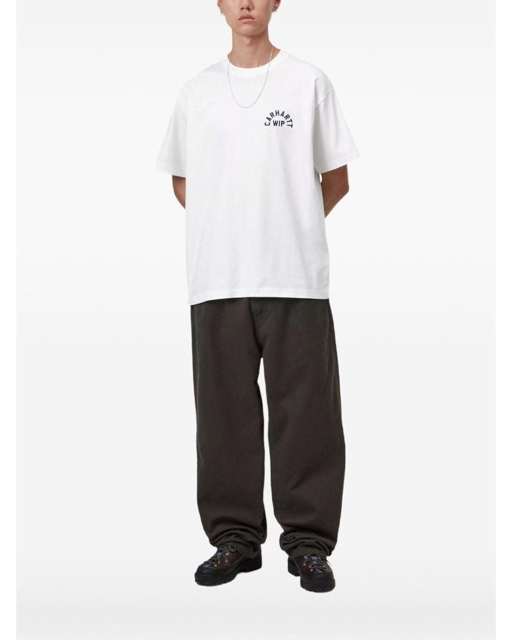 Carhartt White S/S Arch Script T-Shirt