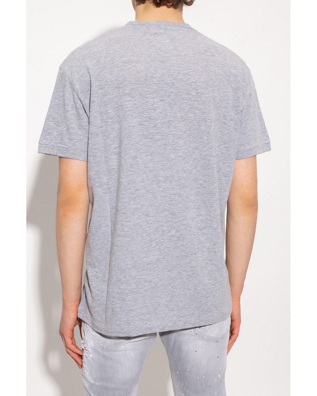 DSquared² T-shirt Grijs in het White voor heren
