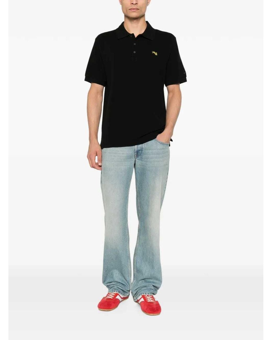 KENZO White Tiger Patch Polo Shirt