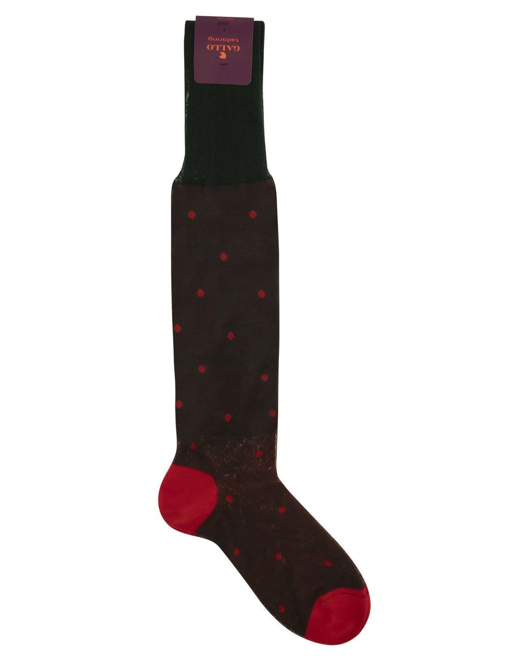 Gallo Multicolor Polka Dot Cotton Long Socks