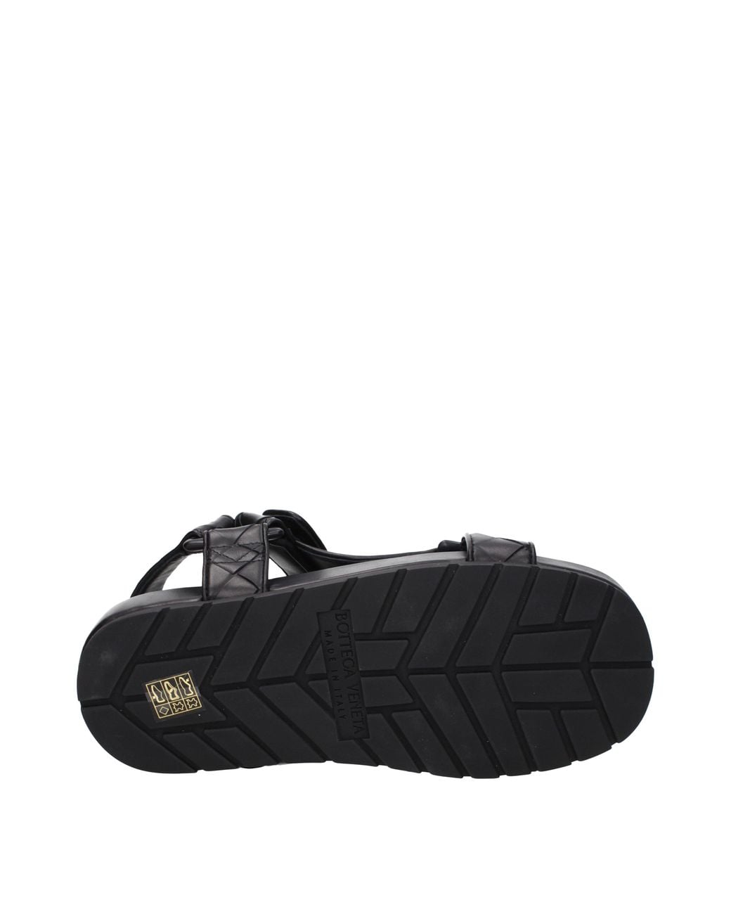 Bottega Veneta Schoenen ,Zwart ,Leer Zwarte Leren Slingback Sandalen in het Black voor heren