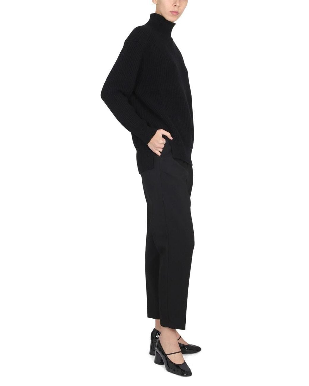 Department 5 Black Cropped Pants