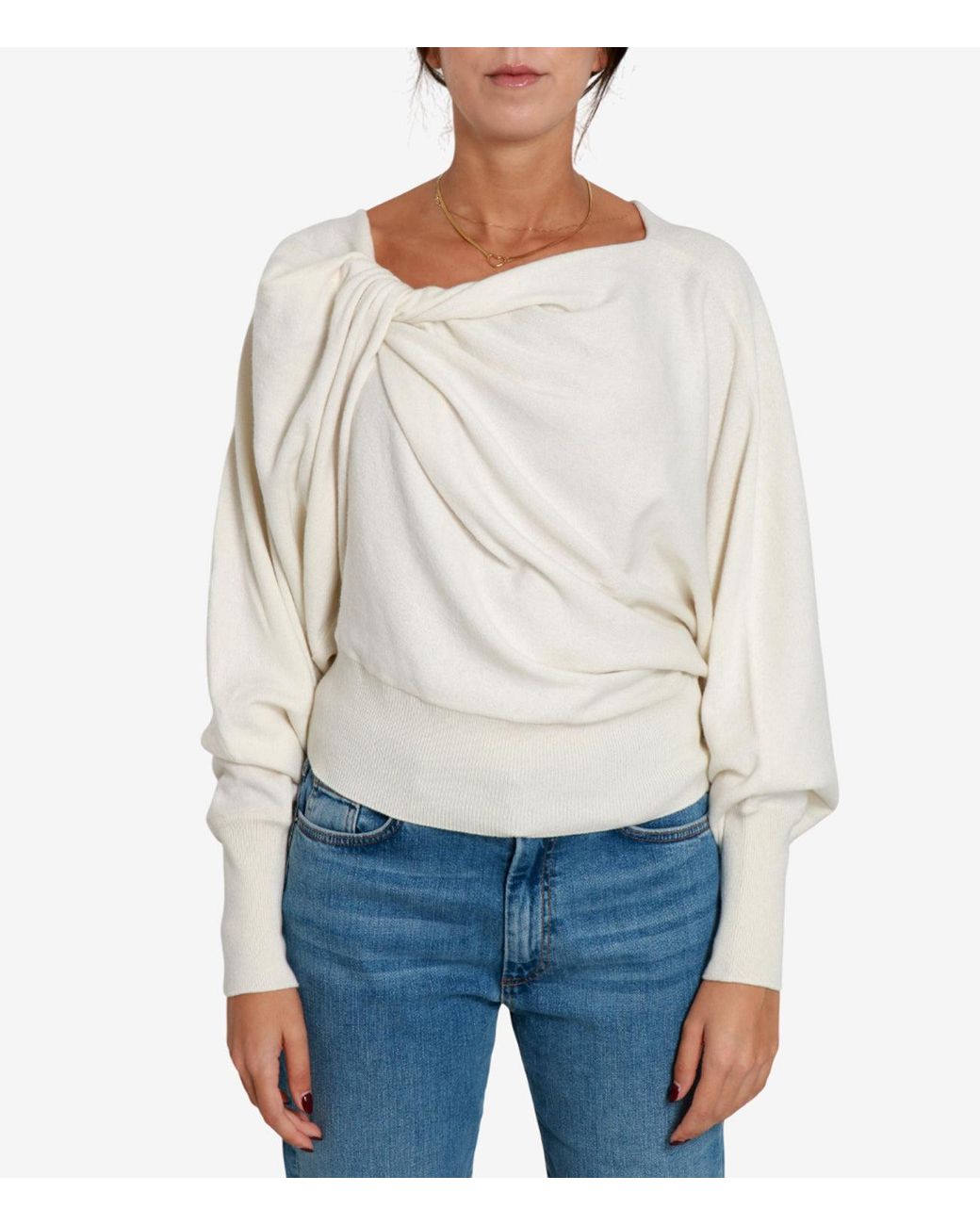 Alberta Ferretti Natural Sweaters