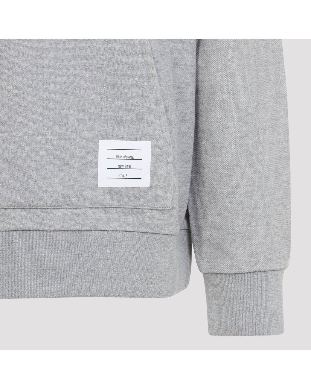 Thom Browne Gray Trichterhalspullover