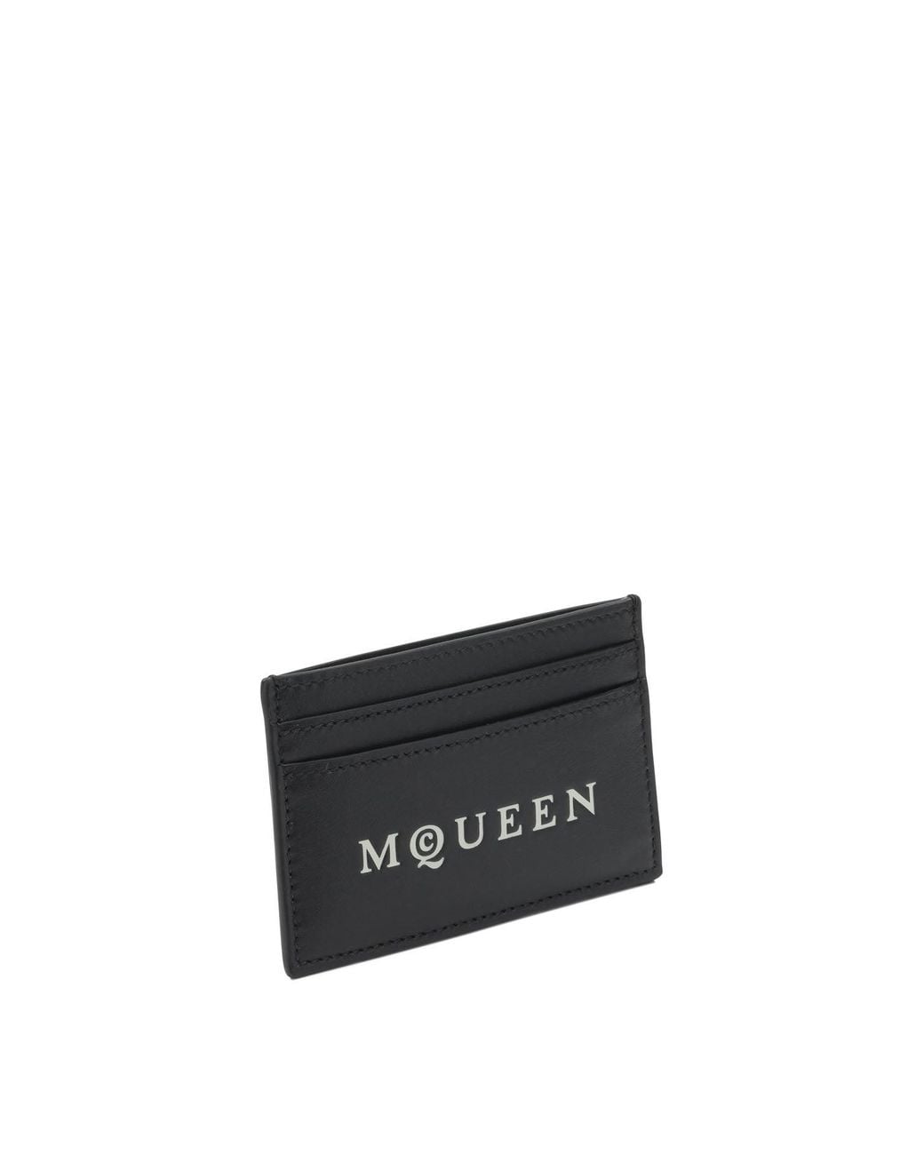 McQueen White Leather Wallet for men