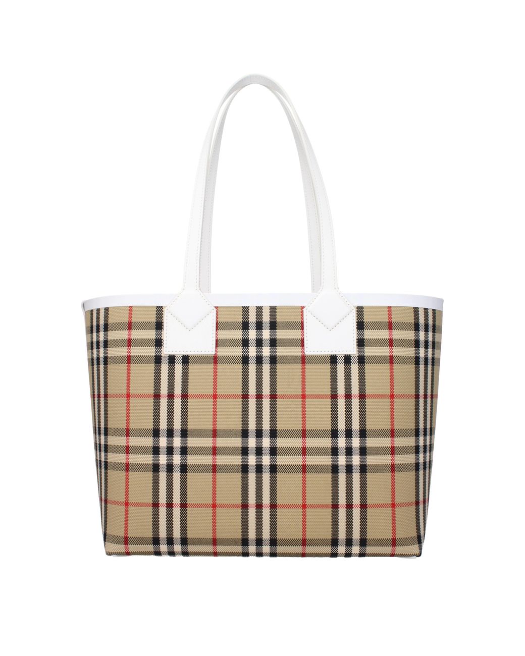 Burberry White Shoulder Bags Fabric