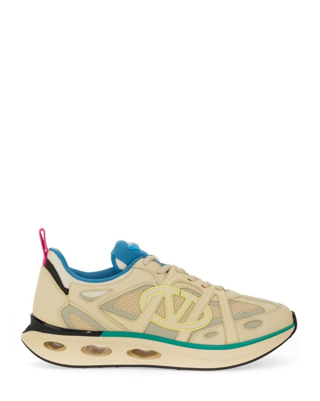 Valentino Garavani Blue Vlogo Easyjog Low-Top Sneaker for men